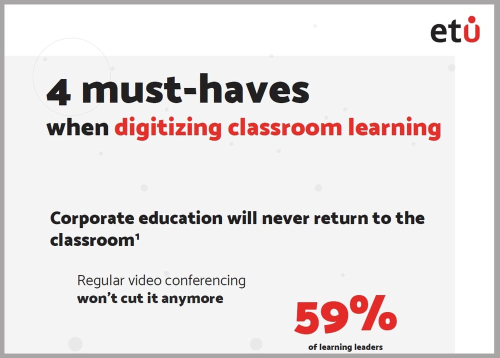 Infographic - 4 Must-haves when digitizing classroom learning