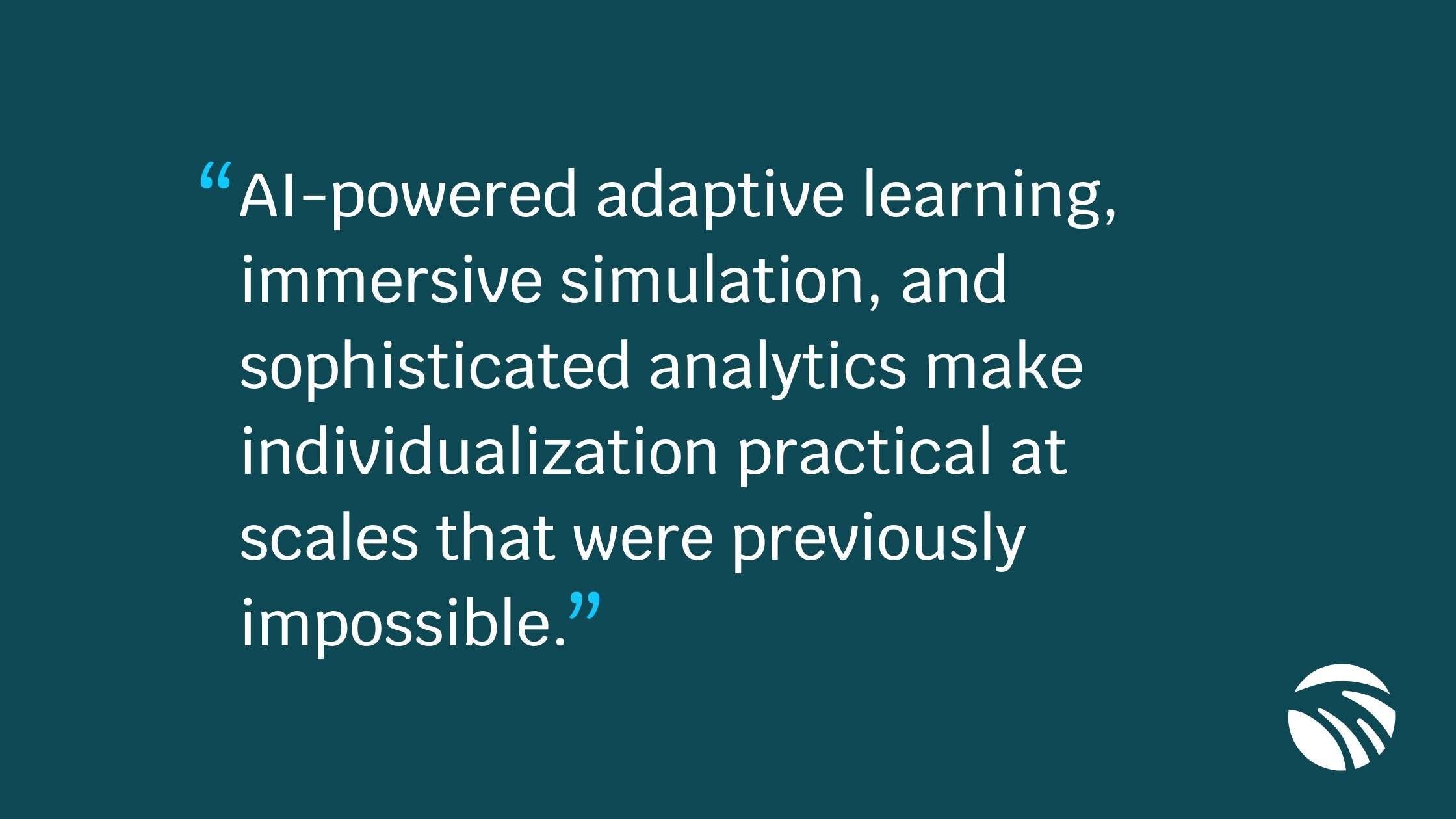 Personalized learning in higher ed