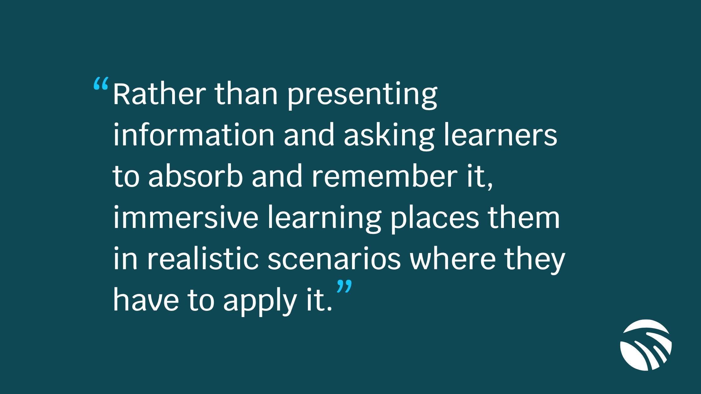 What are some other examples of immersive learning beyond language education