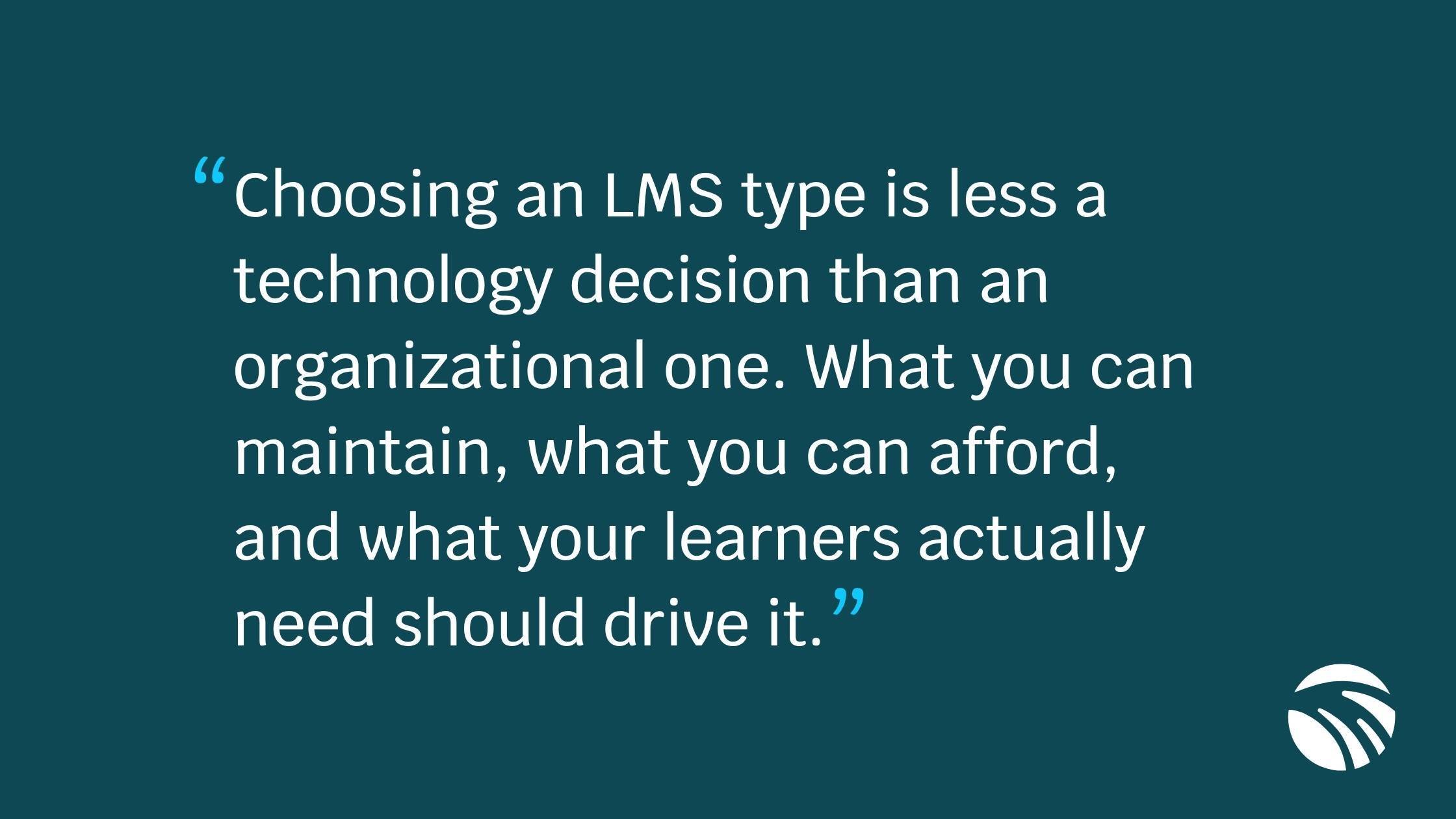 What are the different types of learning management systems
