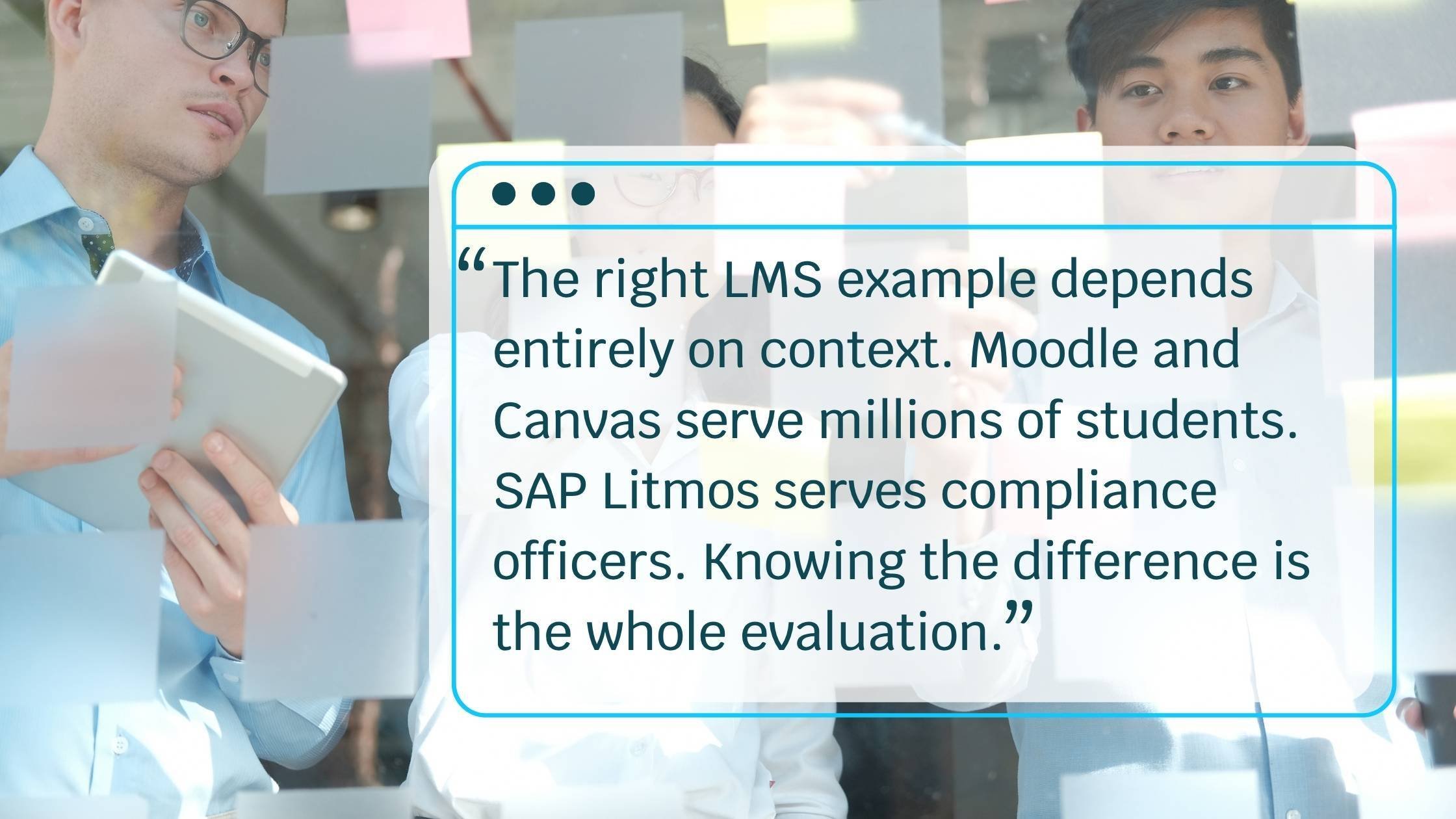 What is an example of a learning management system