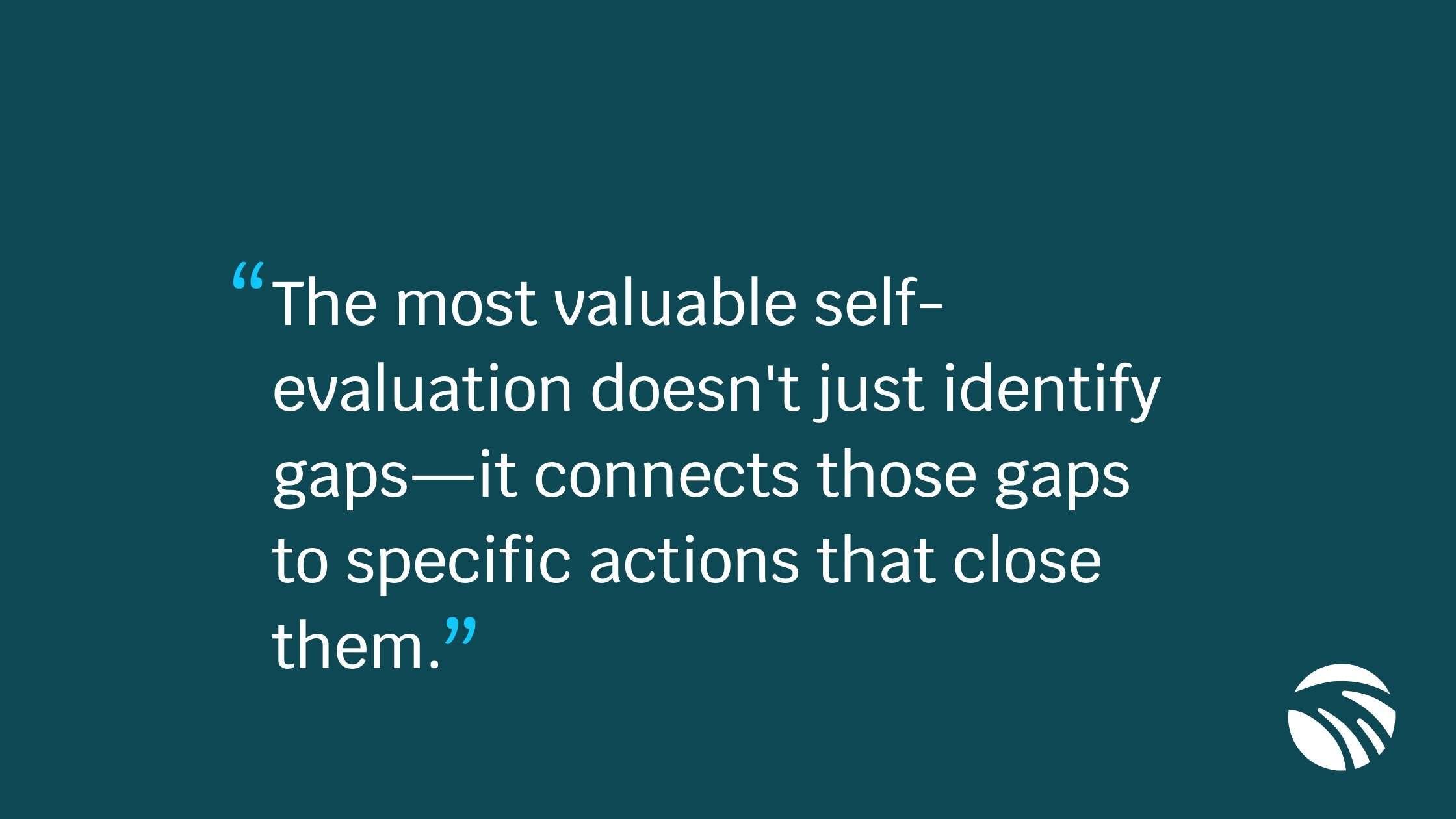 What is an example of self eval for