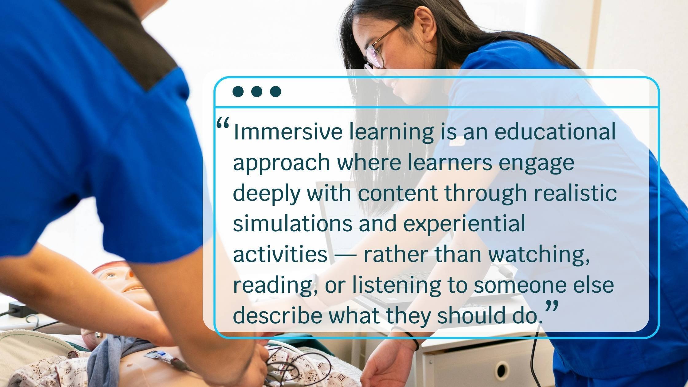 What is the immersive learning method